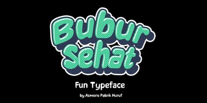 Bubur Sehat Font Poster 1