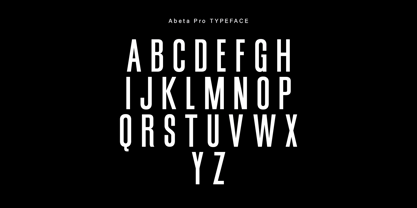 Abeta Pro Font Poster 2