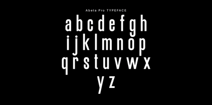 Abeta Pro Font Poster 3