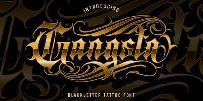 Gangsta Font Poster 1