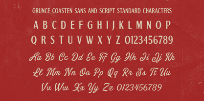 Grunce Coasten Font Poster 4