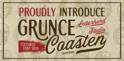 Grunce Coasten Font Poster 1