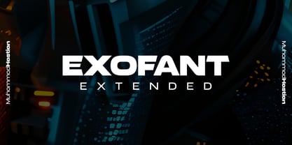 Exofant Font Poster 1