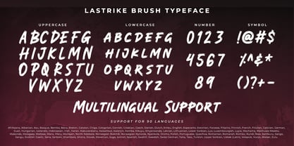 Lastrike Font Poster 7