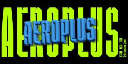 Aeroplus Font Poster 1