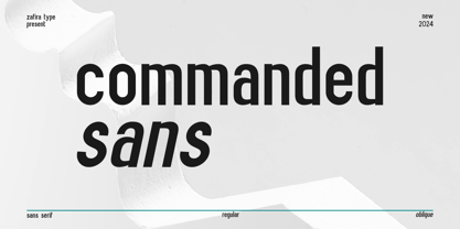 Commanded Sans Font Poster 1