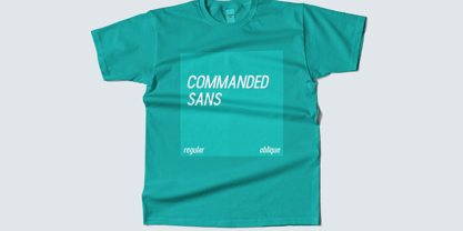 Commanded Sans Font Poster 12