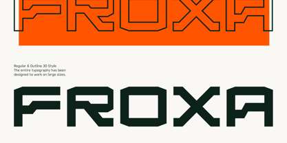 Froxa Font Poster 1