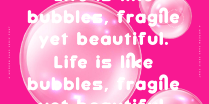 Bubble Fantasy Font Poster 3