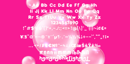 Bubble Fantasy Font Poster 10