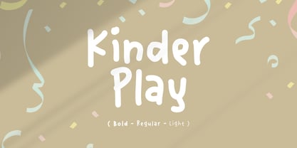 Kinder Play Font Poster 1