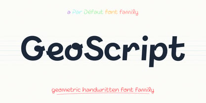 Geo Script Font Poster 1