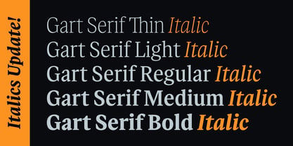 Gart Serif Police Poster 3