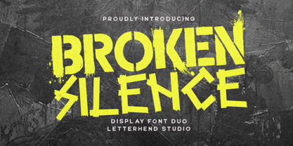 Broken Silence Font Poster 1