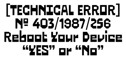 403 Technul Font Poster 5