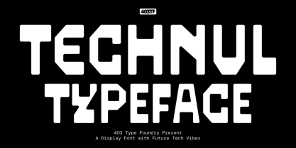 403 Technul Font Poster 1