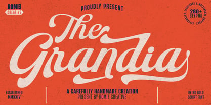 The Grandia Font Poster 1