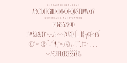 Hermooun Font Poster 7