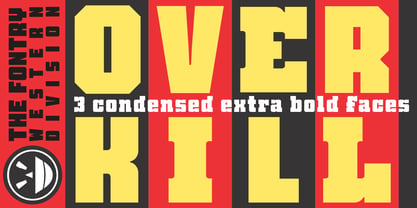 FTY Overkill Condensed Font Poster 1