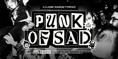 Punk Of Sad Font Poster 1