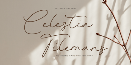 Celestia Tilemans Font Poster 1