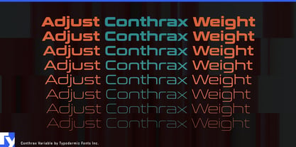 Conthrax Variable Font Poster 2