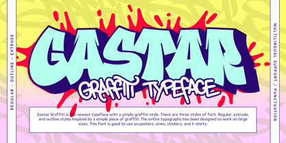 Gastar Graffiti Font Poster 1