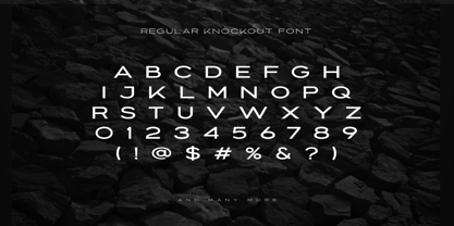 Stunout Font Poster 3