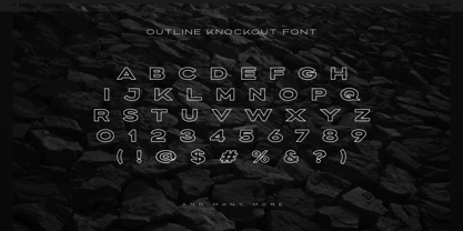 Stunout Font Poster 5