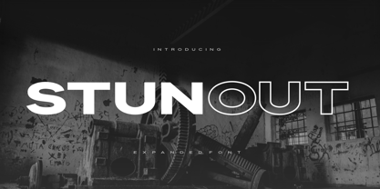 Stunout Font Poster 1