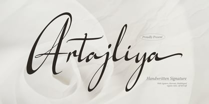 Artajliya Font Poster 1