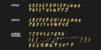 Black Squash Font Poster 8