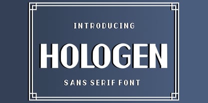 Hologen Logotype Font Poster 1