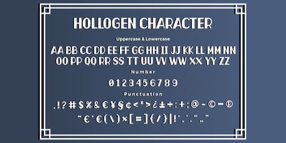Hologen Logotype Font Poster 5