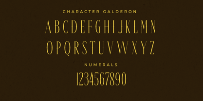 Galderon Font Poster 7