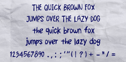 Nervous Handwriting Font Poster 4