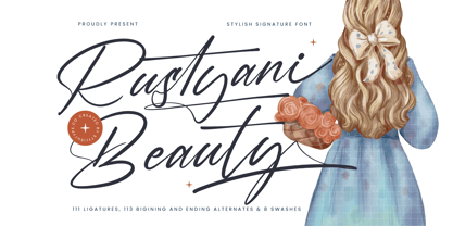 Rustyani Beauty Fuente Póster 1