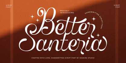 Better Santeria Font Poster 1