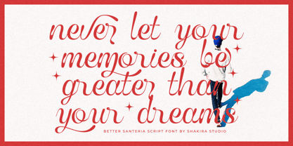 Better Santeria Font Poster 5