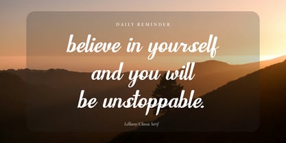 Lelliany Font Poster 4