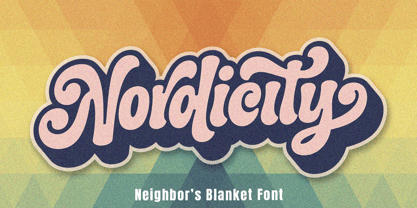 Neighbors Blanket Font Poster 6