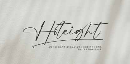 Hoteight Font Poster 1