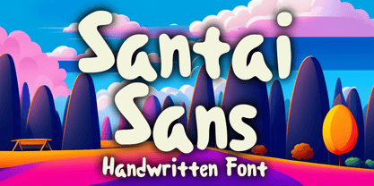 Santai Sans Font Poster 1