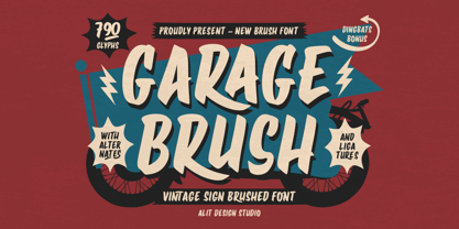 Garage Brush Police Poster 1