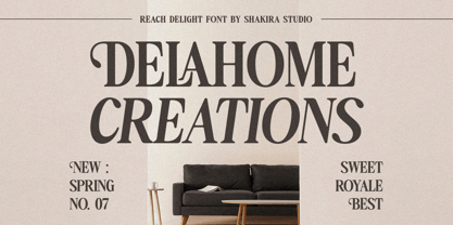 Reach Delight Font Poster 4