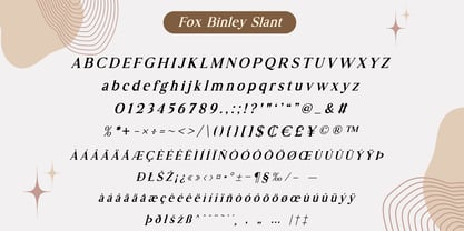 Fox Binley Font Poster 8