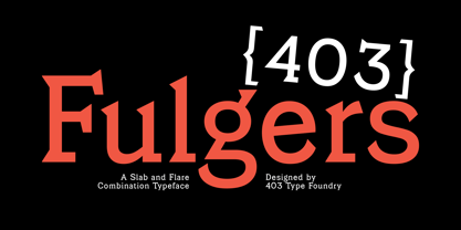 403 Fulgers Font Poster 1