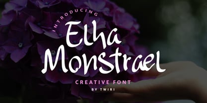 Elha Monstrael Font Poster 1