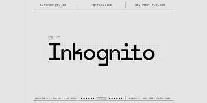 Inkognito Font Poster 1