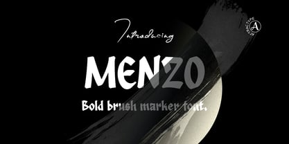 Menzo Font Poster 1